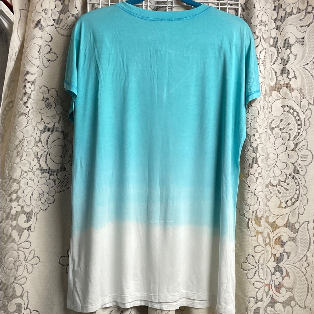 Two Pieces/Sew In Love Turquoise Top and New Directions Maxi Skirt - Picture 5 of 10